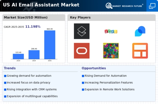 US AI Email Assistant Market Infographic