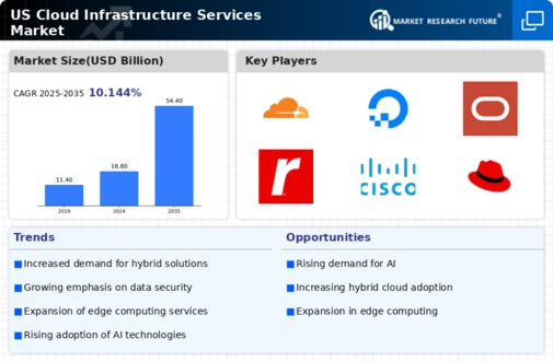 US Cloud Infrastructure Services Market Infographic