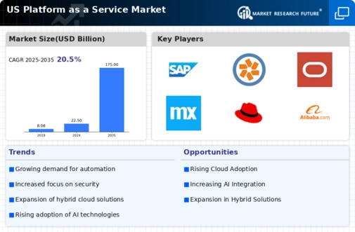 US Platform as a Service Market Infographic