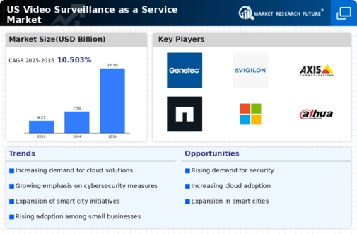 US Video Surveillance as a Service Market Infographic
