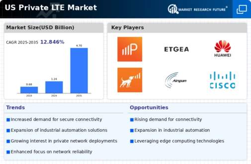 US Private LTE Market Infographic