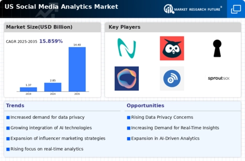 US Social Media Analytics Market Infographic