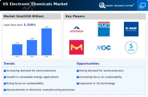 US Electronic Chemicals Market Infographic