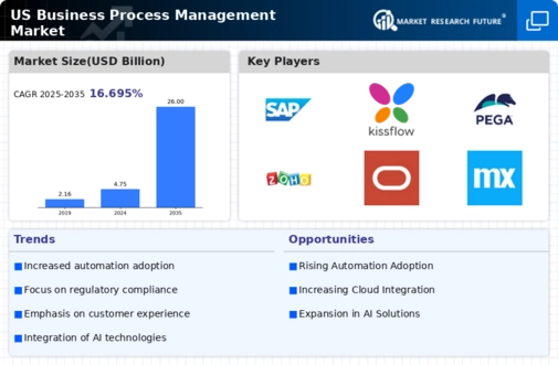 US Business Process Management Market Infographic