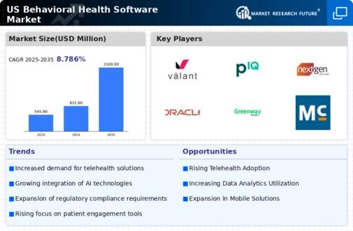 US Behavioral Health Software Market Infographic