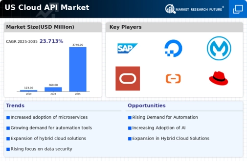 US Cloud API Market Infographic