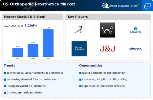 US Orthopedic Prosthetics Market Infographic