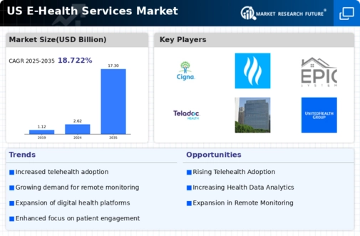 US E-Health Services Market Infographic