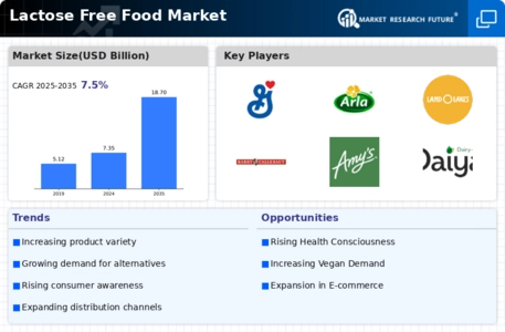 Lactose Free Food Market Infographic