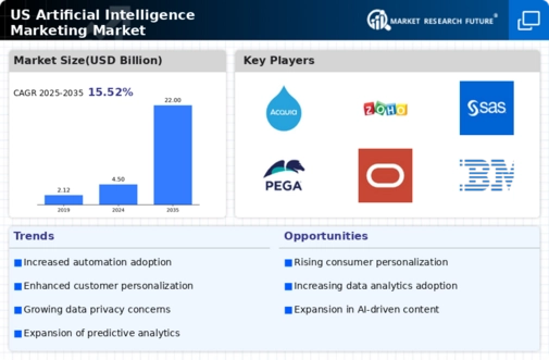 US Artificial Intelligence Marketing Market Infographic