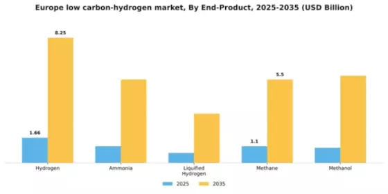 Europe low carbon hydrogen market Segment Image 0