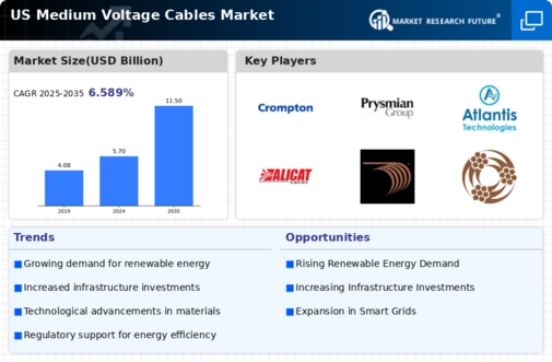 US Medium Voltage Cables Market Infographic
