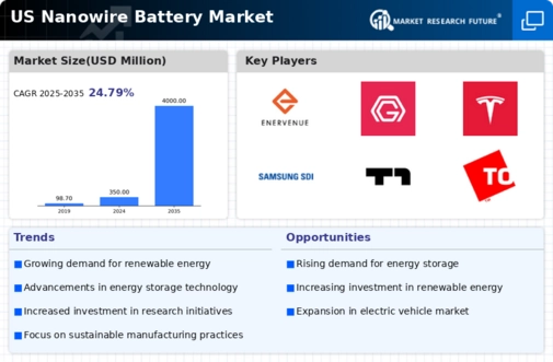 US Nanowire Battery Market Infographic