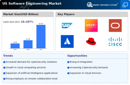 US Software engineering Market Infographic