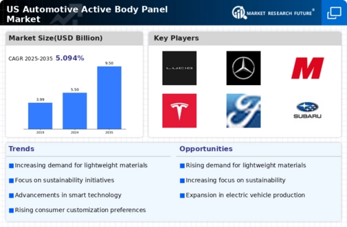 US Automotive Active Body Panel Market Infographic