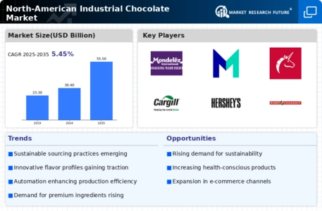 North American Industrial Chocolate Market Infographic