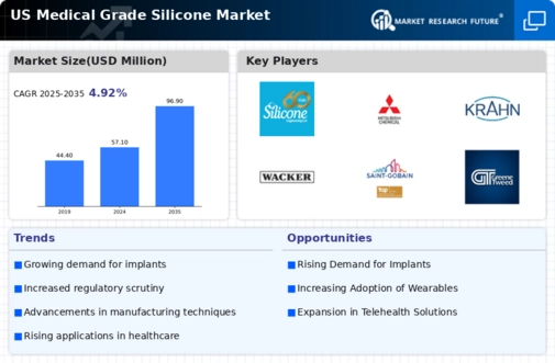 US Medical Grade Silicone Market Infographic