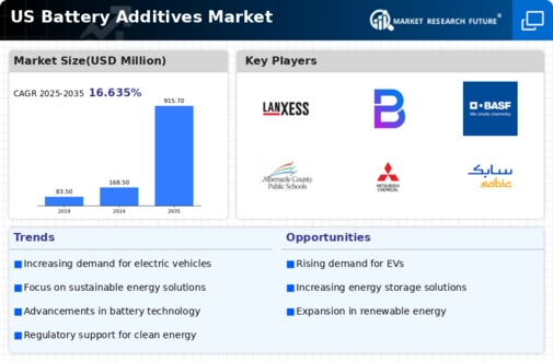US Battery Additives Market Infographic