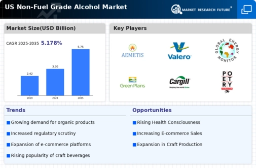 US Non Fuel Grade Alcohol Market Infographic