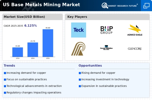 US Base Metals Mining Market Infographic