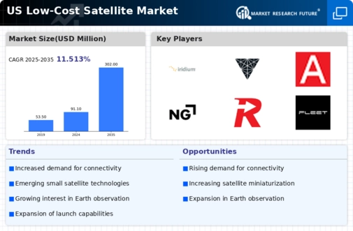 US Low-Cost Satellite Market Infographic