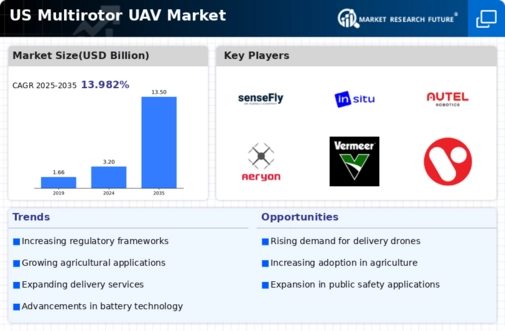 US Multirotor UAV Market Infographic