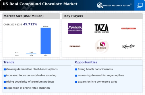 US Real Compound Chocolate Market Infographic