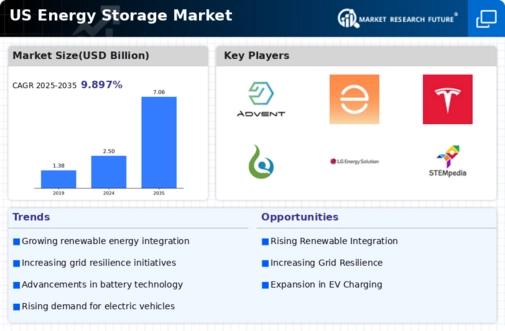 US Energy Storage Market Infographic