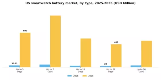 US Smartwatch Battery Market Segment Image 1