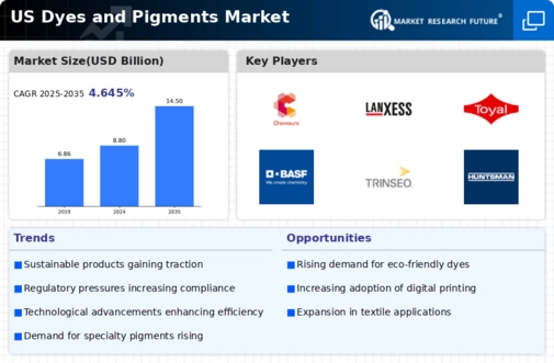 US Dyes Pigments Market Infographic
