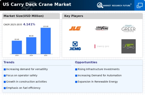 US Carry Deck Crane Market Infographic