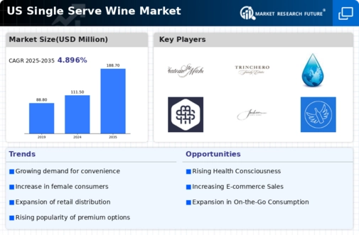 US Single Serve Wine Market Infographic