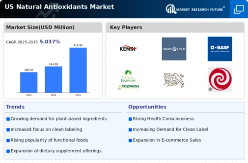 US Natural Antioxidants Market Infographic