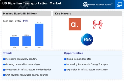 US Pipeline Transportation Market Infographic