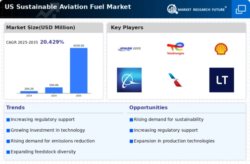 US Sustainable Aviation Fuel Market Infographic