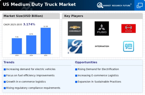 US Medium Duty Truck Market Infographic