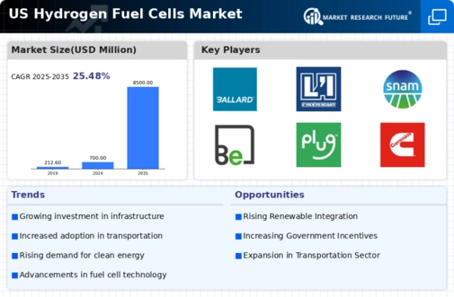 US Hydrogen Fuel Cells Market Infographic