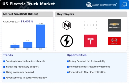 US Electric Truck Market Infographic