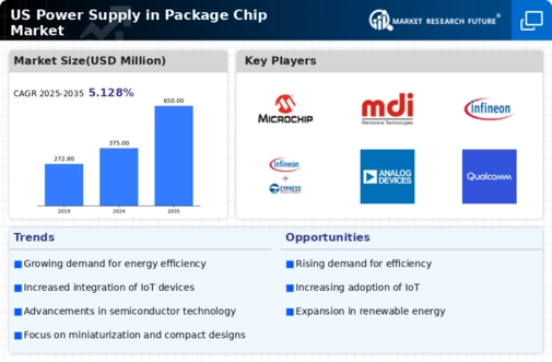 US Power Supply in Package Chip Market Infographic
