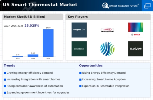 US Smart Thermostat Market Infographic