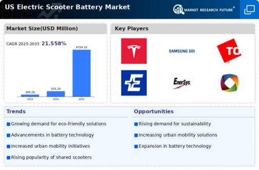 US Electric Scooter Battery Market Infographic
