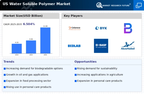 US Water Soluble Polymer Market Infographic