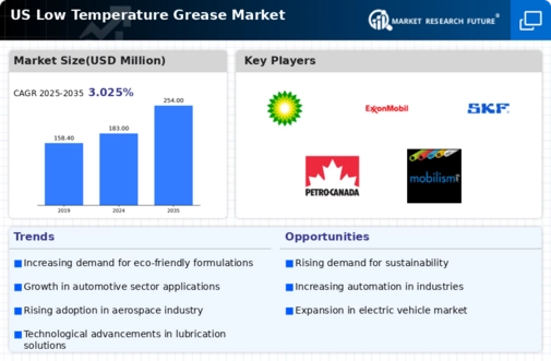 US Low-Temperature Grease Market Infographic