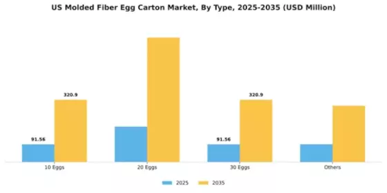 US Molded Fiber Egg Carton Market Segment Image 1