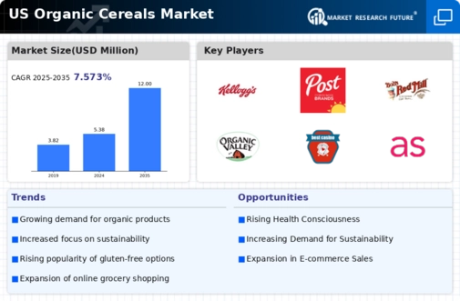 US Organic Cereals Market Infographic
