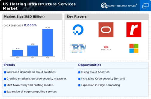 US Hosting Infrastructure Services Market Infographic