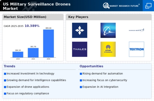 US Military Surveillance Drones Market Infographic