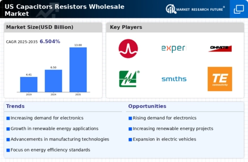 US Capacitors Resistors Wholesale Market Infographic