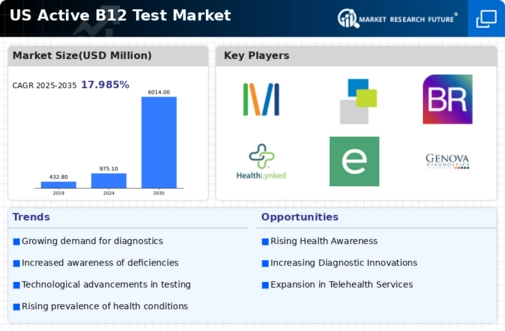 US Active B12 Test Market Infographic