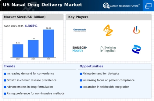 US Nasal Drug Delivery Market Infographic